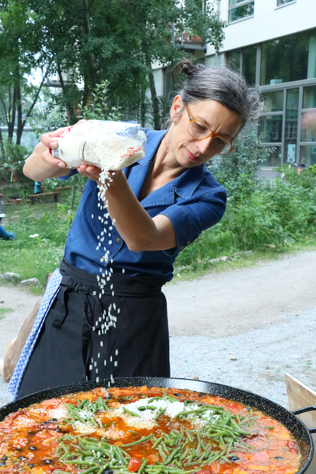 Catering Grazyna Bukowa, Vegetarische Paella, Firmenfeier c/o Spreefeld
